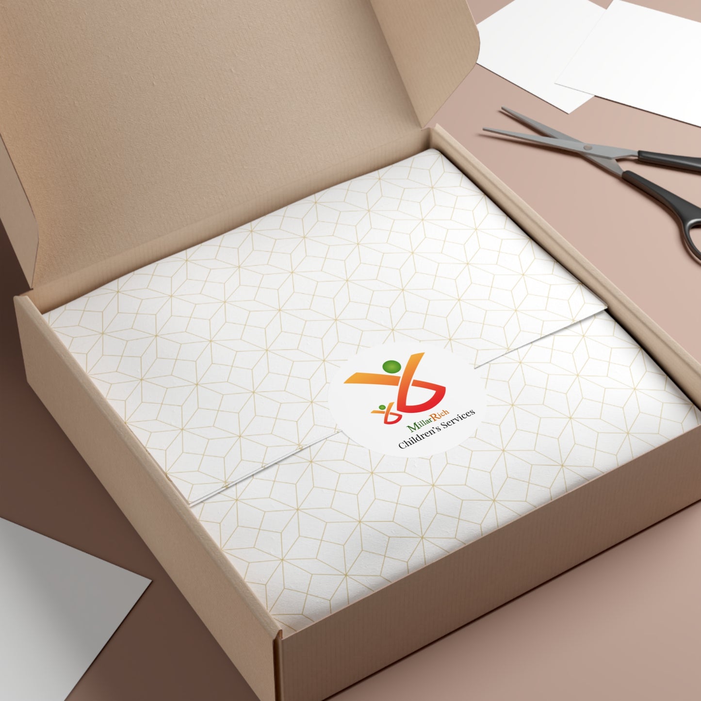 Children's Services Round Vinyl Stickers