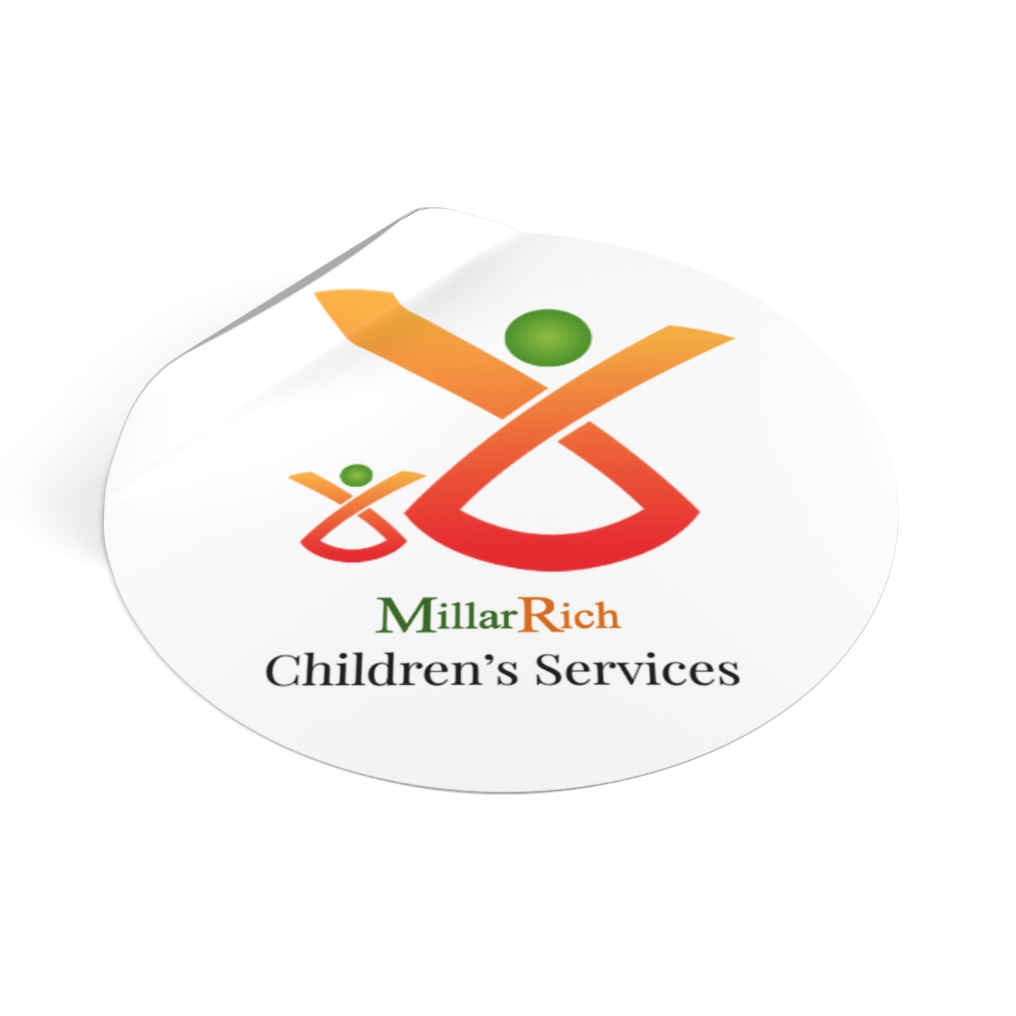 Children's Services Round Vinyl Stickers