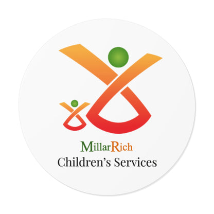 Children's Services Round Vinyl Stickers